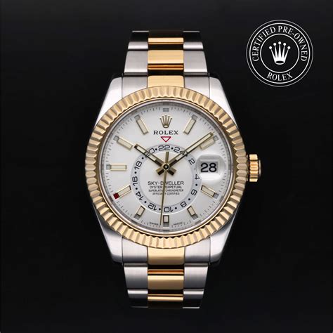 pre owned sky dweller rolex for sale|rolex sky dweller price.